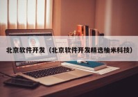 北京软件开发（北京软件开发精选柚米科技）